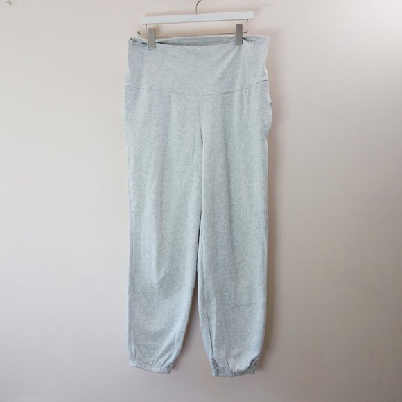 Old Navy Maternity So Comfy Fleece Lined Soft Joggers Light Grey (L) NWT! - Picture 2 of 10